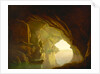A Grotto in the Gulf of Salerno, Sunset A Grotto in the Gulf of Salernum Possibly by Joseph Wright of Derby
