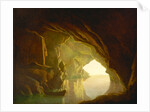 A Grotto in the Gulf of Salerno, Sunset A Grotto in the Gulf of Salernum Possibly by Joseph Wright of Derby