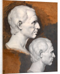 Studies of a Classical Bust A Study after an Antique Bust in Two Positions by Joseph Wright of Derby