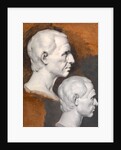 Studies of a Classical Bust A Study after an Antique Bust in Two Positions by Joseph Wright of Derby