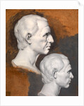 Studies of a Classical Bust A Study after an Antique Bust in Two Positions by Joseph Wright of Derby