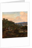 Heron Hawking below Stirling Castle Hawking Scene by Jan Wyck