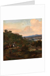 Heron Hawking below Stirling Castle Hawking Scene by Jan Wyck