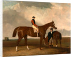 Elis at Doncaster, Ridden by John Day, with his Van in the Background by Abraham Cooper
