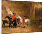 Foxhunting Scene Fox Hunting: Two Gentlemen with a Groom The Englington Brothers by Benjamin Marshall