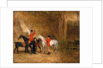 Foxhunting Scene Fox Hunting: Two Gentlemen with a Groom The Englington Brothers by Benjamin Marshall