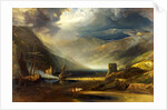 A Scene on the Coast, Merionethshire - Storm Passing Off by Anthony Vandyke Copley Fielding