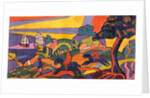 Design for Deer Hunting Mural in the Cabaret Theatre Club by Spencer Frederick Gore