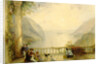 Figures on a Balcony, probably at Westpoint by Thomas Creswick