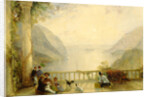 Figures on a Balcony, probably at Westpoint by Thomas Creswick