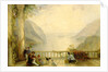 Figures on a Balcony, probably at Westpoint by Thomas Creswick