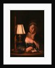Woman Reading by a Paper-Bell Shade by Henry Robert Morland