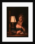Woman Reading by a Paper-Bell Shade by Henry Robert Morland