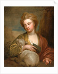 Portrait of a Woman as St. Agnes, Traditionally Identified as Catherine Voss Miss Voss as St. Agnes by Sir Godfrey Kneller