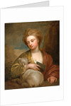Portrait of a Woman as St. Agnes, Traditionally Identified as Catherine Voss Miss Voss as St. Agnes by Sir Godfrey Kneller