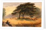 Lovers in Richmond Park (Windsor Park), London by James Smetham