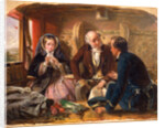 First Class - The Meeting. 'And at first meeting loved.' Railway journey, travel by train, by Abraham Solomon