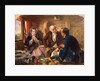 First Class - The Meeting. 'And at first meeting loved.' Railway journey, travel by train, by Abraham Solomon