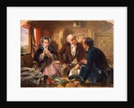 First Class - The Meeting. 'And at first meeting loved.' Railway journey, travel by train, by Abraham Solomon