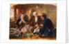 First Class - The Meeting. 'And at first meeting loved.' Railway journey, travel by train, by Abraham Solomon