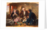 First Class - The Meeting. 'And at first meeting loved.' Railway journey, travel by train, by Abraham Solomon