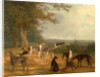 Nine Greyhounds in a Landscape by Jacques-Laurent Agasse