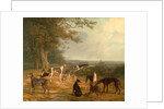 Nine Greyhounds in a Landscape by Jacques-Laurent Agasse