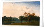 Kensington Gardens London A view of the serpentine by John Martin