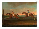 The Match between Aaron and Driver at Maidenhead, Aug. 1754: Aaron winning the Second Heat, c. 1754 by Richard Roper