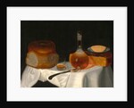 Still Life of Bread, Butter and Cheese by George Smith