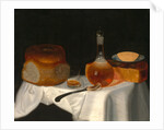 Still Life of Bread, Butter and Cheese by George Smith