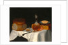 Still Life of Bread, Butter and Cheese by George Smith