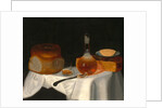 Still Life of Bread, Butter and Cheese by George Smith
