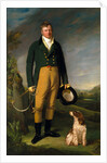 Portrait of a Man An Unknown Man with his Dog A Gentleman with his Dog by William Owen