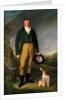 Portrait of a Man An Unknown Man with his Dog A Gentleman with his Dog by William Owen