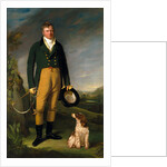 Portrait of a Man An Unknown Man with his Dog A Gentleman with his Dog by William Owen