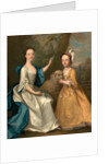Young Women with a Lamb by Thomas Hudson