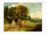 J.M.W. Turner and Walter Fawkes at Farnley Hall by R. Wildman