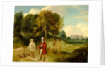 J.M.W. Turner and Walter Fawkes at Farnley Hall by R. Wildman