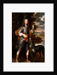 Portrait of a Boy A Boy with a Spear and a Hound by Willem Wissing
