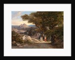 Between Olavano L'Civitella by Edward Lear