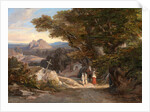 Between Olavano L'Civitella by Edward Lear