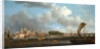 London, Westminster from Lambeth, with the Ceremonial Barge of the Ironmongers' Company by Samuel Scott