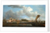London, Westminster from Lambeth, with the Ceremonial Barge of the Ironmongers' Company by Samuel Scott