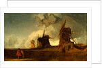 Drainage Mills in the Fens, Croyland, Lincolnshire by John Sell Cotman