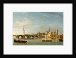 London, the Building of Westminster Bridge by Samuel Scott