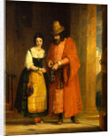 Shylock and Jessica from the 'Merchant of Venice,' II, ii by Gilbert Stuart Newton