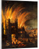 The Great Fire of London, with Ludgate and Old St. Paul's by Anonymous