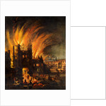 The Great Fire of London, with Ludgate and Old St. Paul's by Anonymous