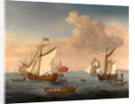 Ships in the Thames Estuary near Sheerness, Isaac Sailmaker, ca. 1633-1721 by Isaac Sailmaker